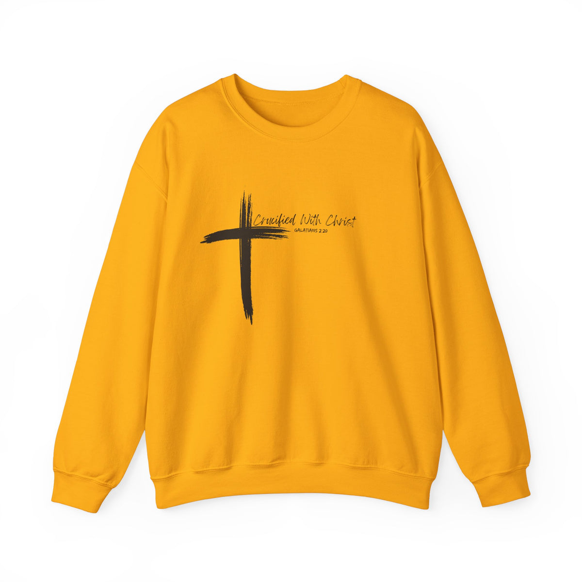 Crucified With Christ Ver.2- Christian Faith Crewneck Sweatshirt