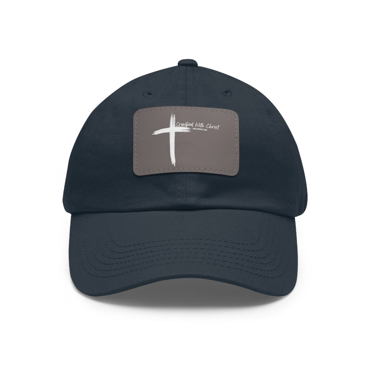 Crucified With Christ Ver.2- Dad Hat with Leather Patch (Rectangle)
