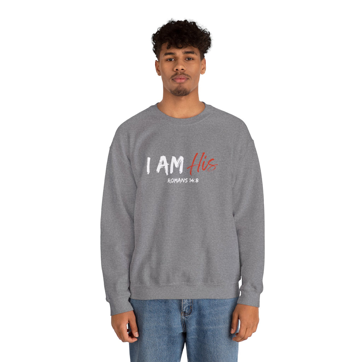 I Am His- Unisex Heavy Blend™ Crewneck Sweatshirt