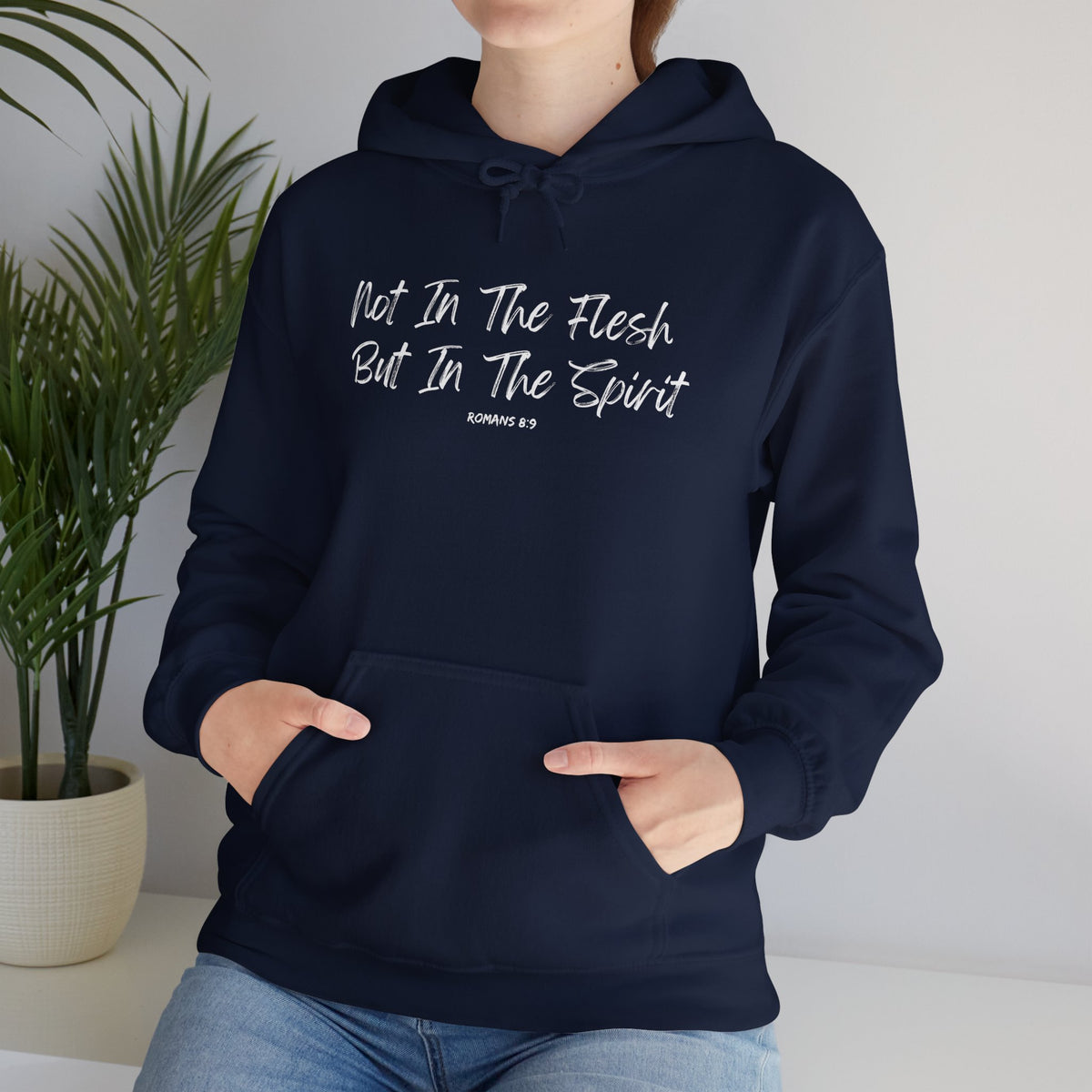 Not in the Flesh but in The Spirit- Unisex Heavy Blend™ Hooded Sweatshirt