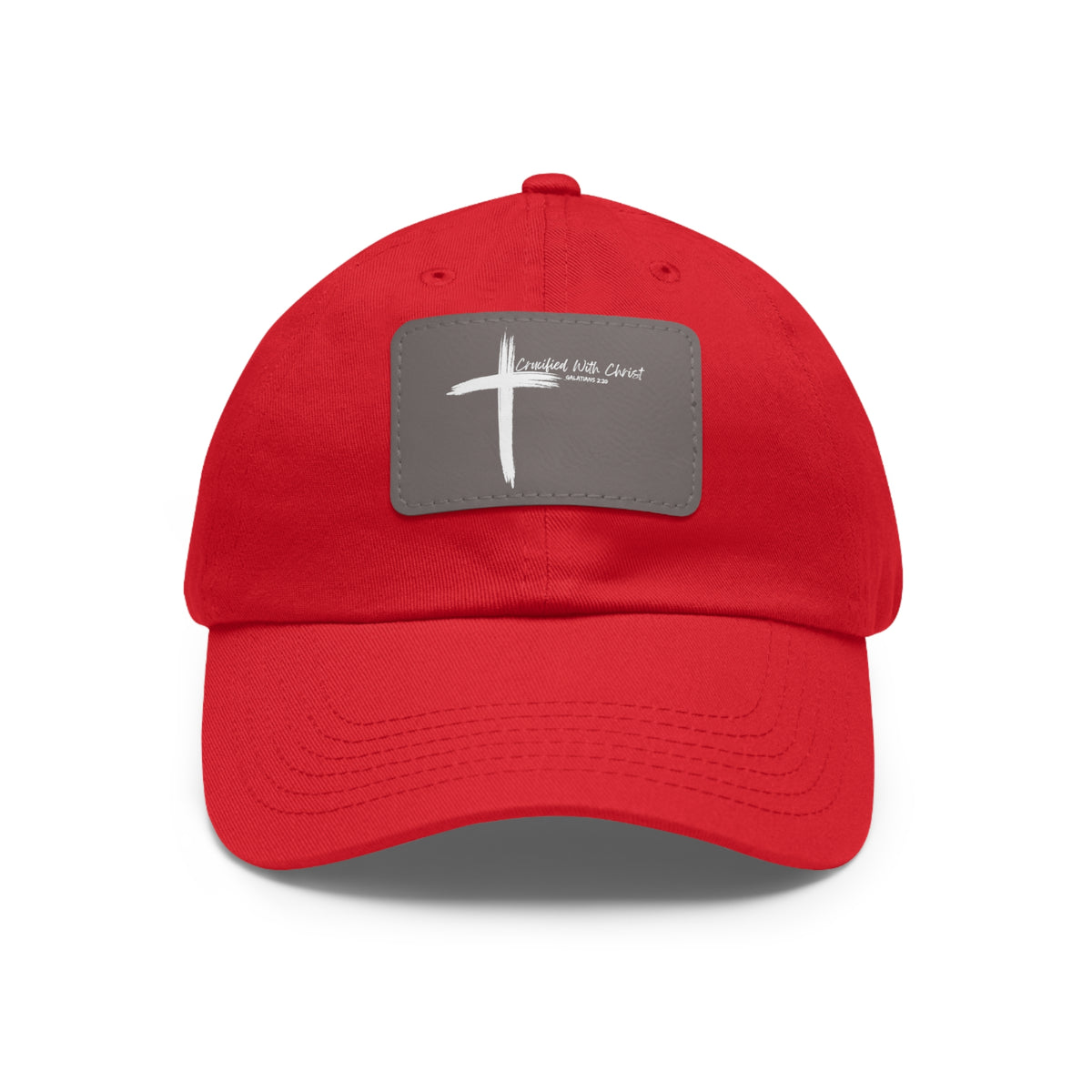 Crucified With Christ Ver.2- Dad Hat with Leather Patch (Rectangle)