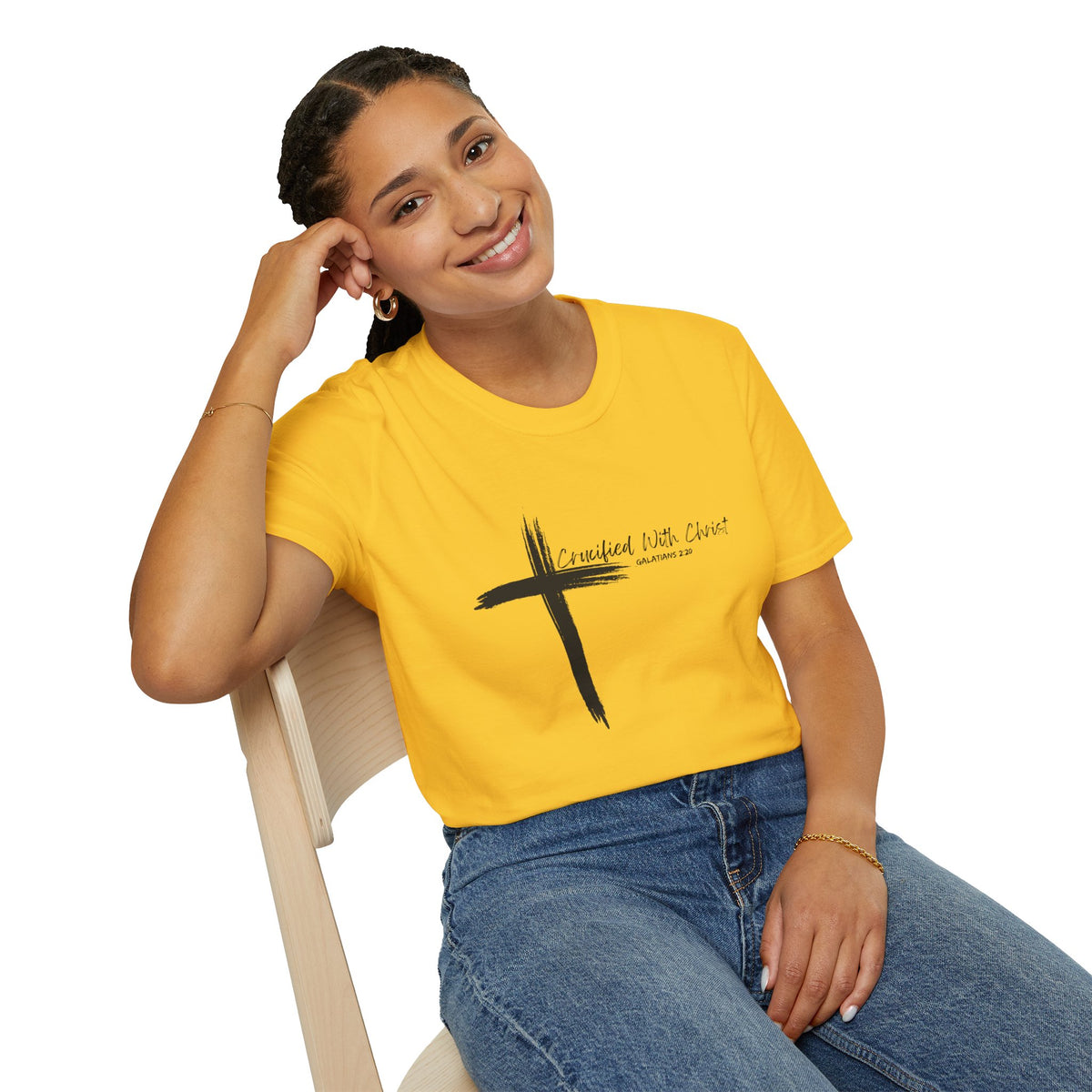 Crucified With Christ Ver.2- Unisex Softstyle T-Shirt