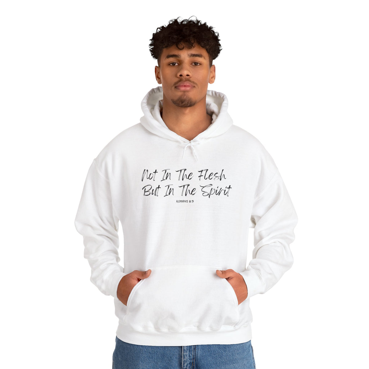 Not in the Flesh but in The Spirit- Unisex Heavy Blend™ Hooded Sweatshirt