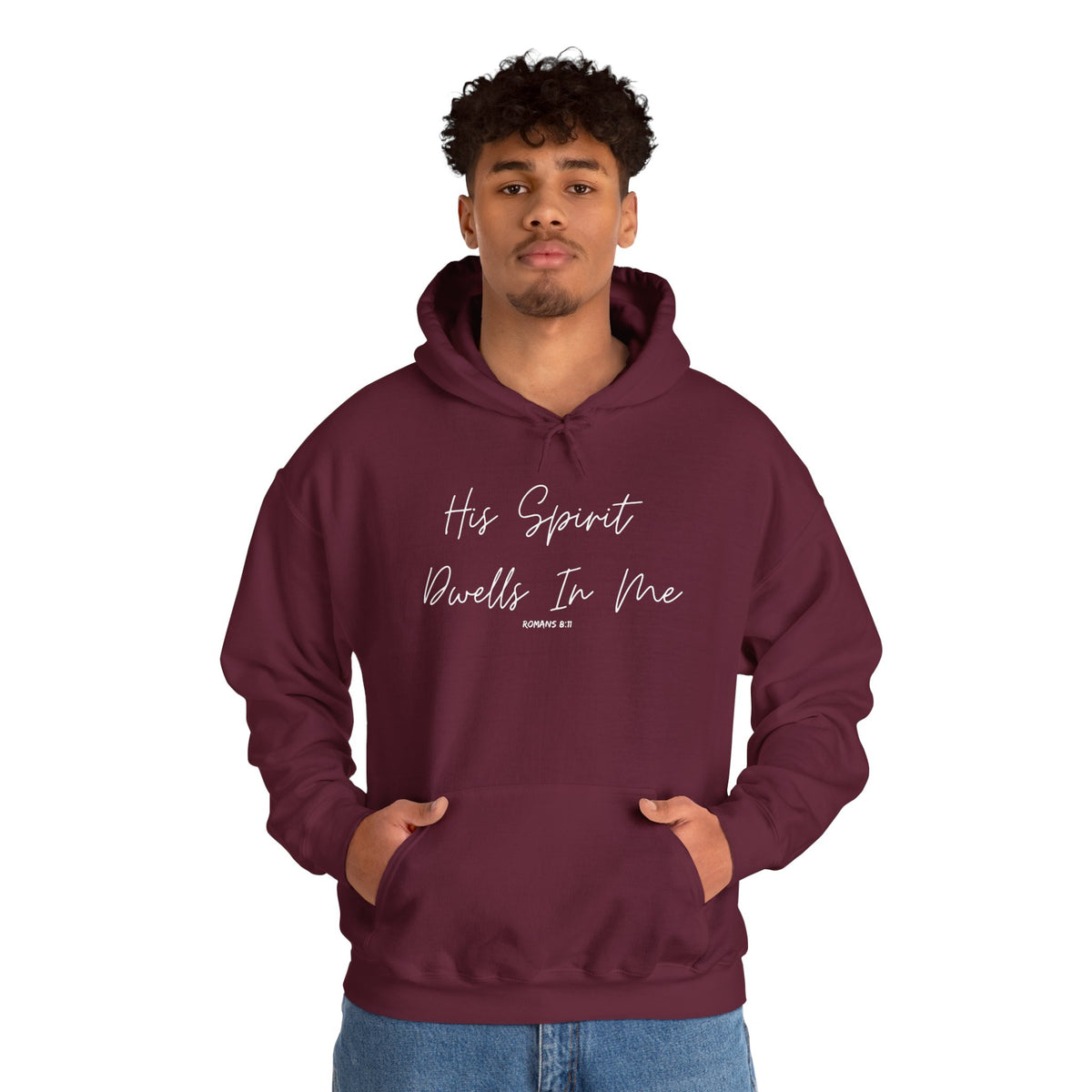 His Spirit Dwells In Me- Unisex Heavy Blend™ Hooded Sweatshirt