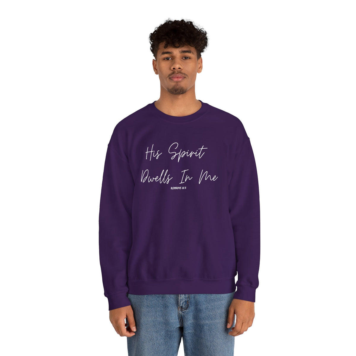 His Spirit Dwells In Me- Unisex Heavy Blend™ Crewneck Sweatshirt