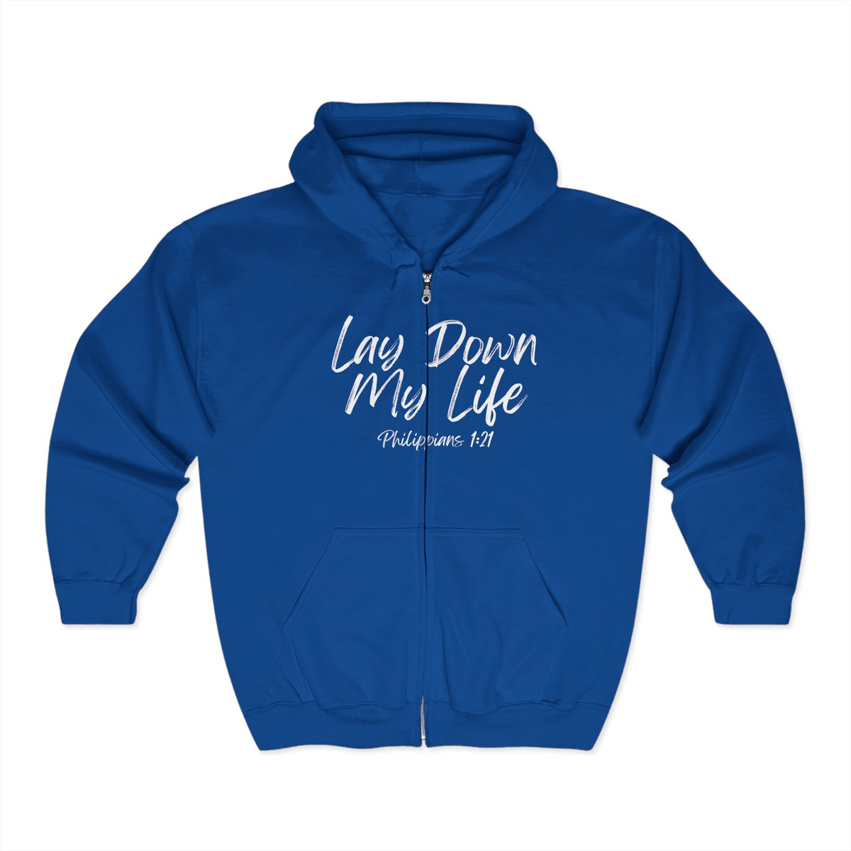 Lay Down My Life | Unisex Heavy Blend™ Full Zip Hooded Sweatshirt