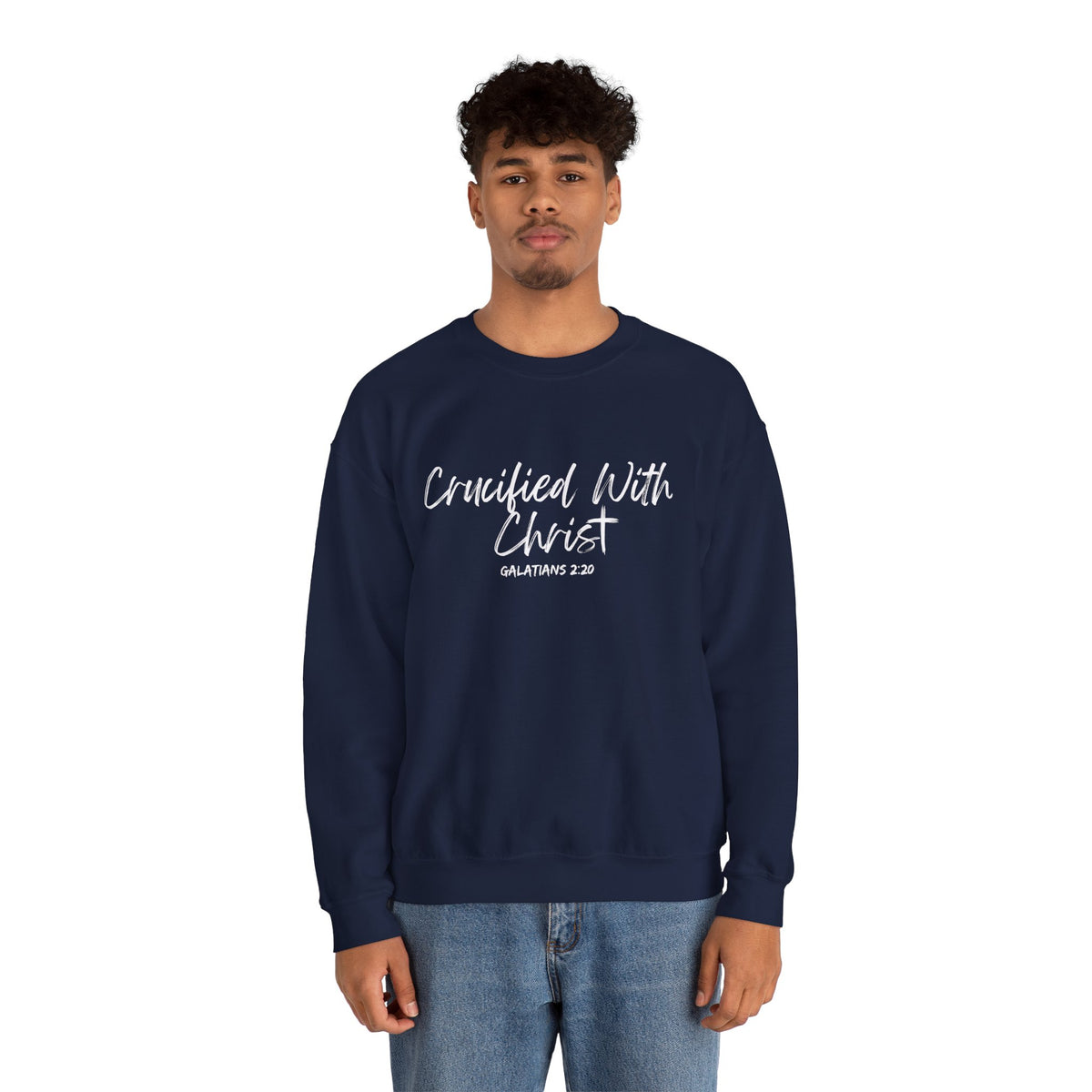 Crucified With Christ- Unisex Heavy Blend™ Crewneck Sweatshirt