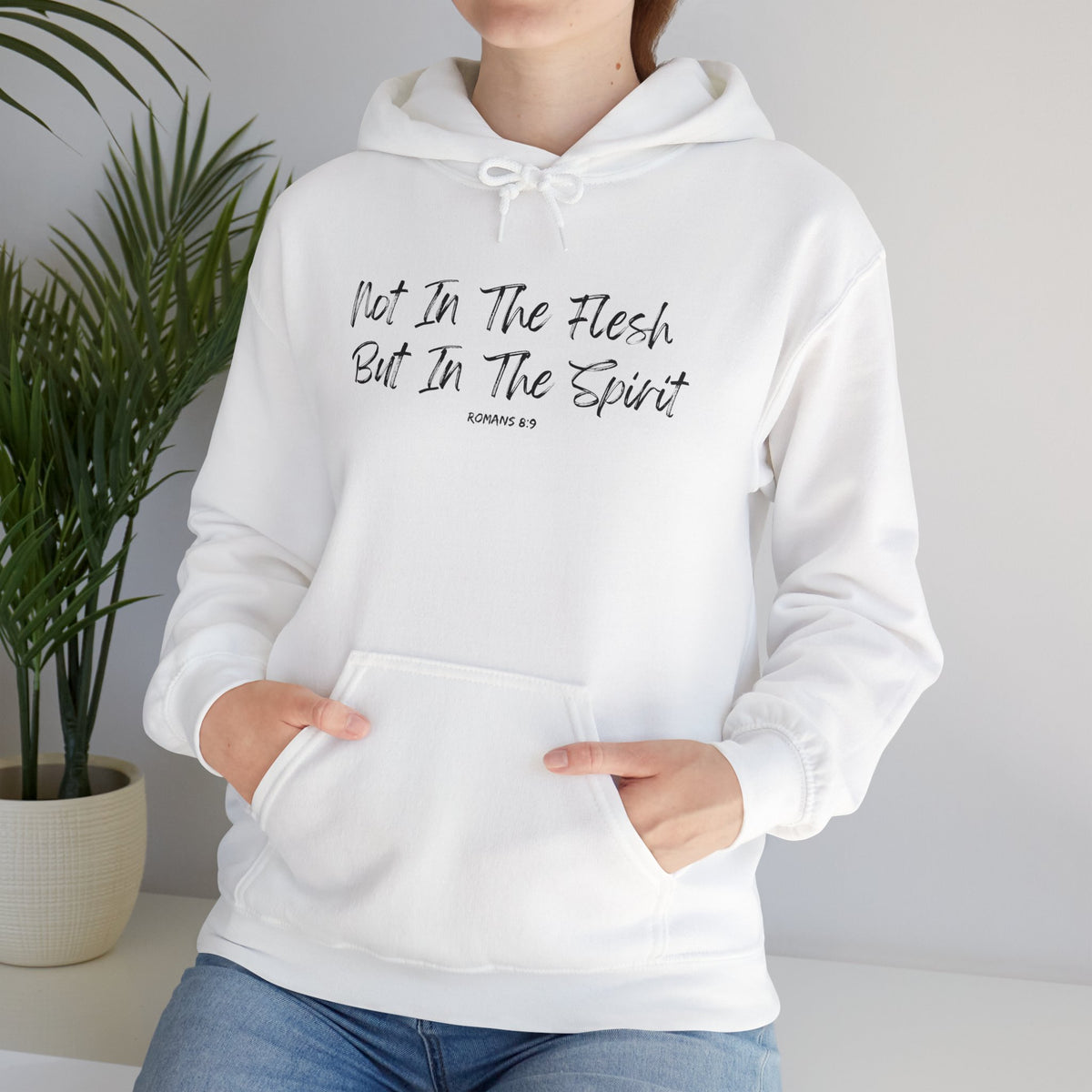 Not in the Flesh but in The Spirit- Unisex Heavy Blend™ Hooded Sweatshirt