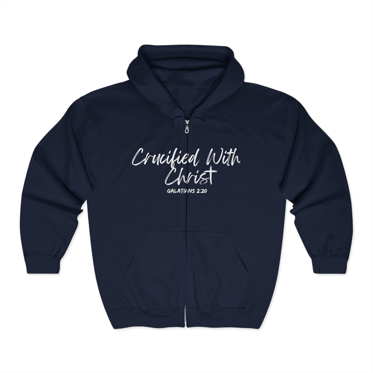 Crucified With Christ | Unisex Heavy Blend™ Full Zip Hooded Sweatshirt