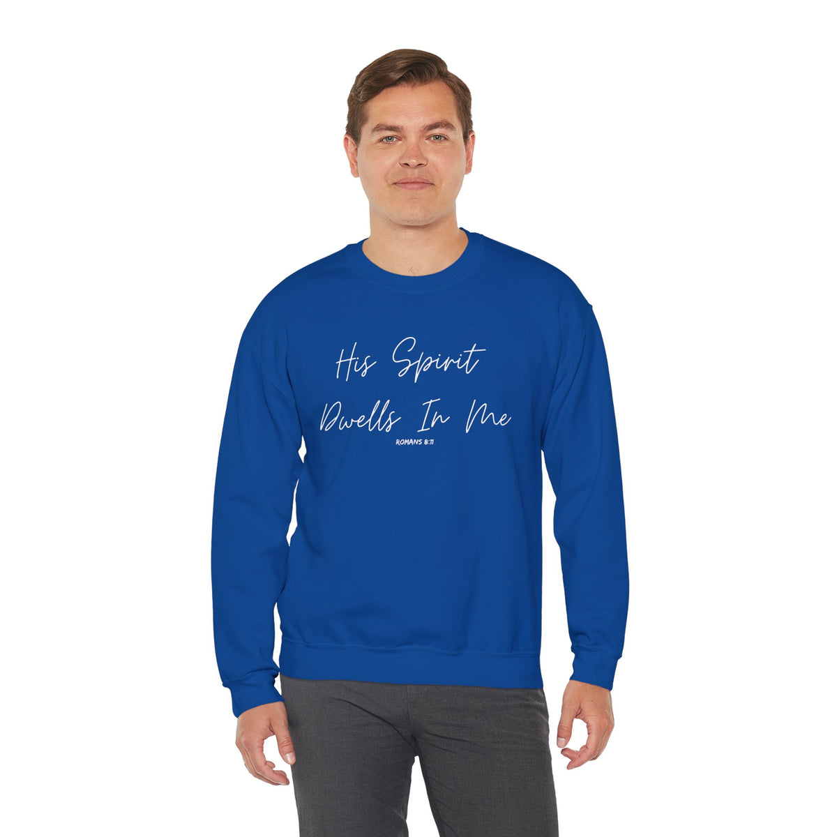 His Spirit Dwells In Me- Unisex Heavy Blend™ Crewneck Sweatshirt