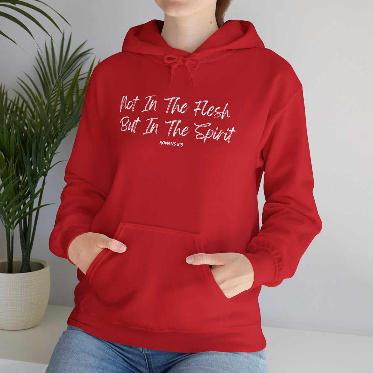 Not in the Flesh but in The Spirit- Unisex Heavy Blend™ Hooded Sweatshirt