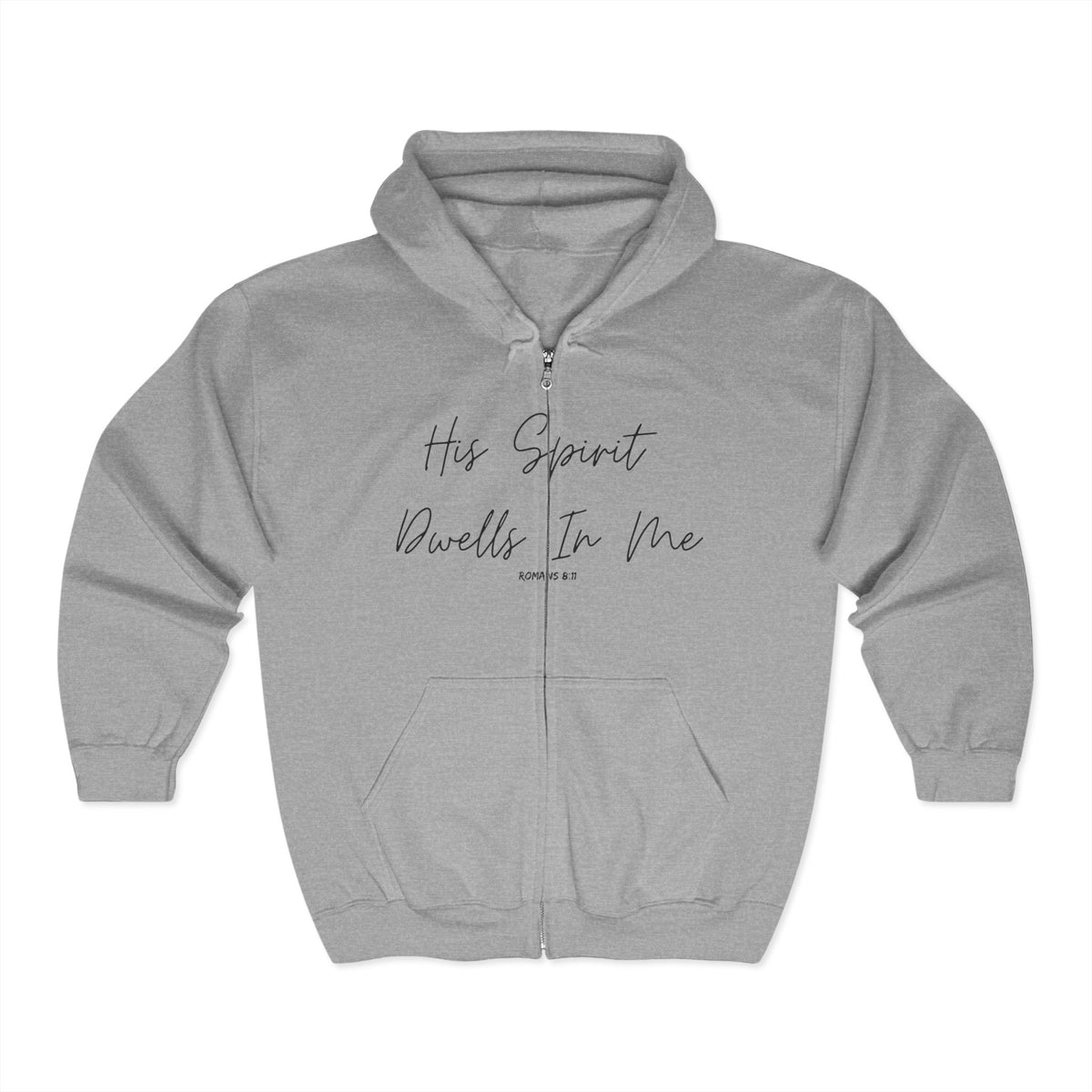His Spirit Dwells in Me | Unisex Heavy Blend™ Full Zip Hooded Sweatshirt