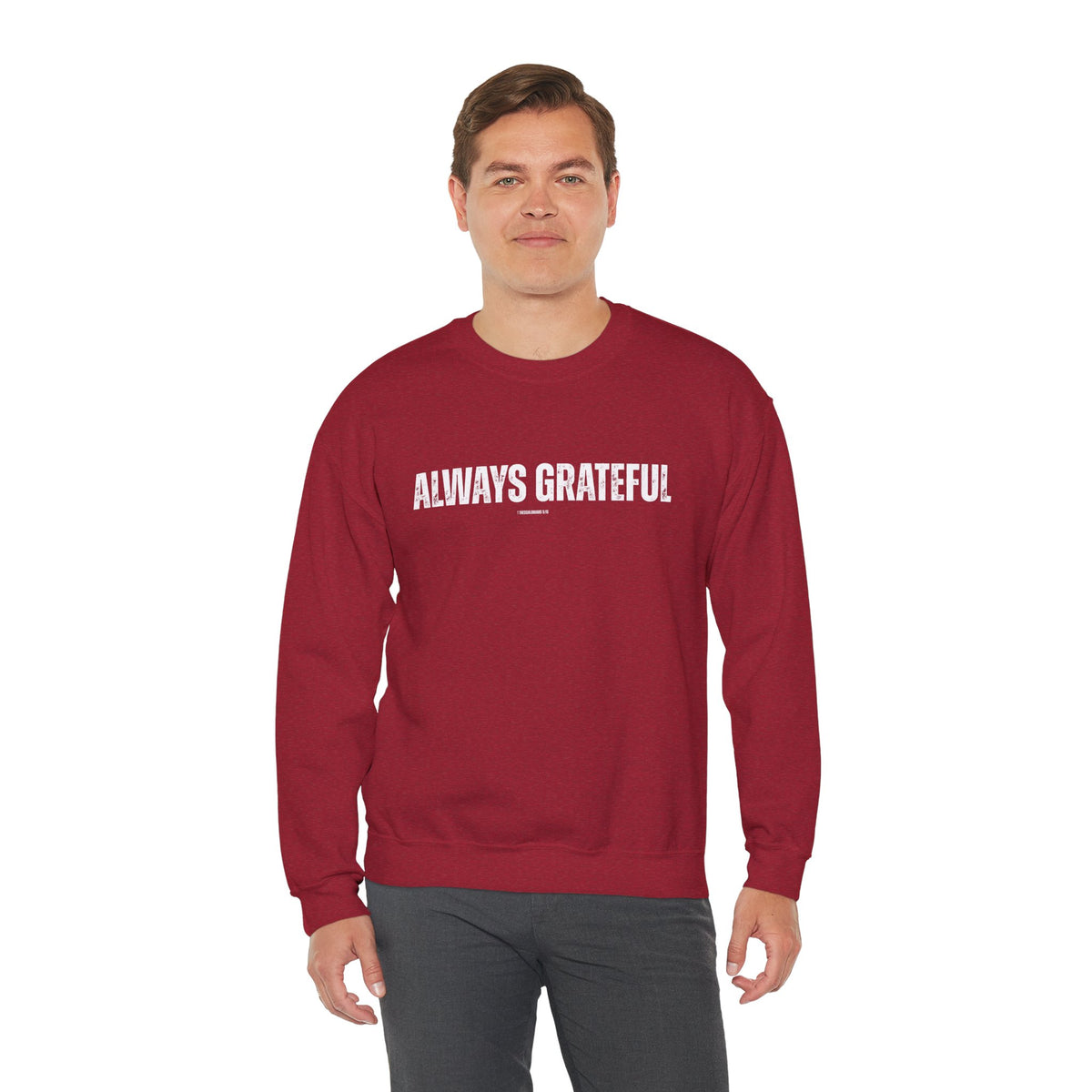 Always Grateful | Men's Heavy Blend™ Crewneck Sweatshirt
