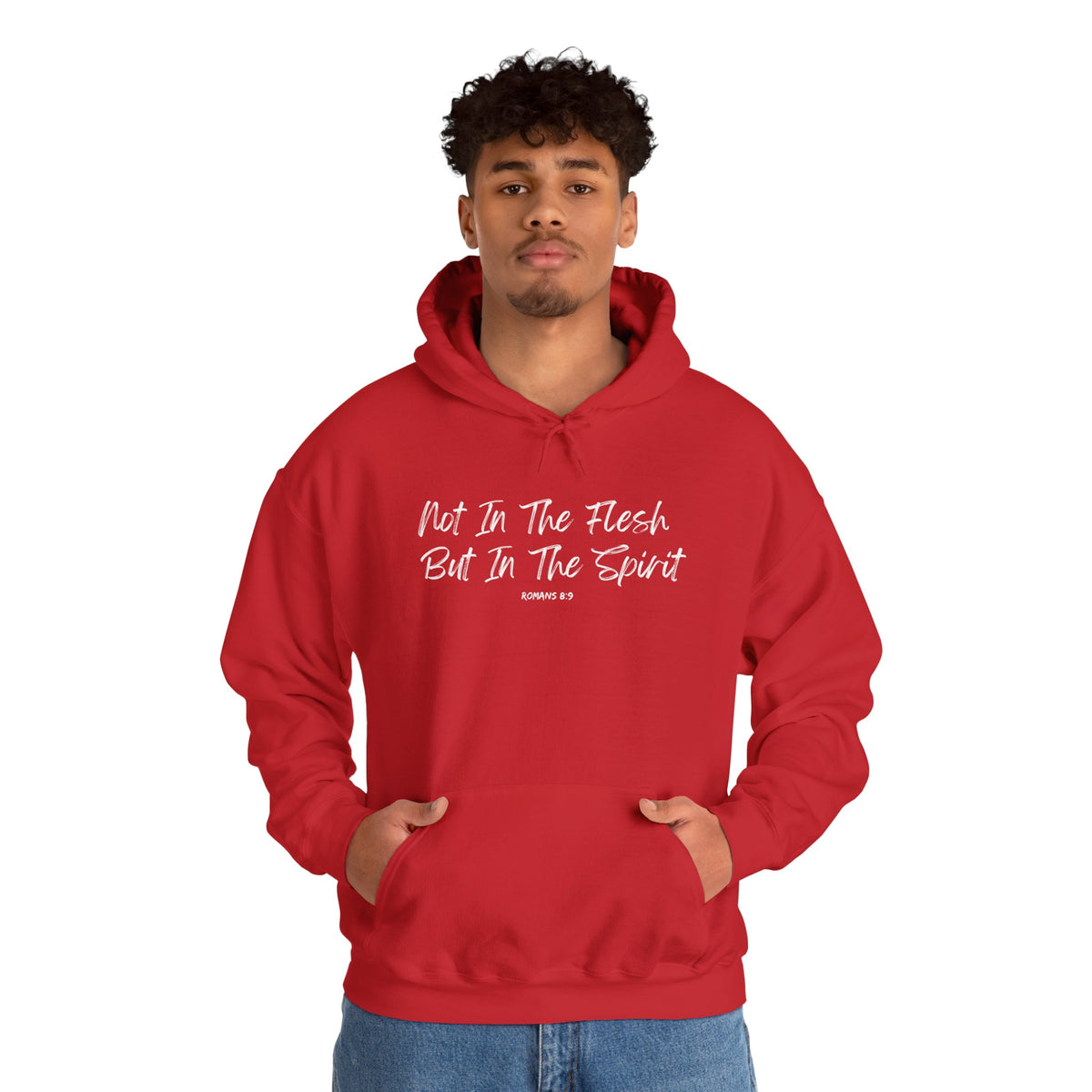Not in the Flesh but in The Spirit- Unisex Heavy Blend™ Hooded Sweatshirt