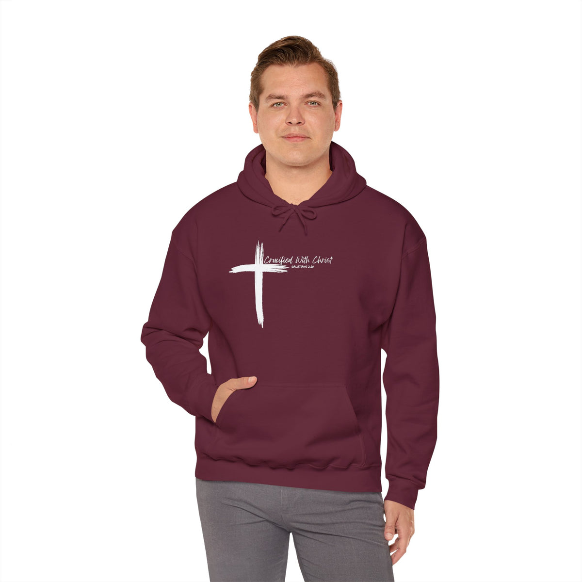 Crucified With Christ Ver.2- Unisex Heavy Blend Hoodie