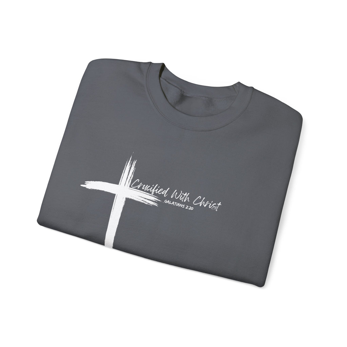 Crucified With Christ Ver.2- Christian Faith Crewneck Sweatshirt