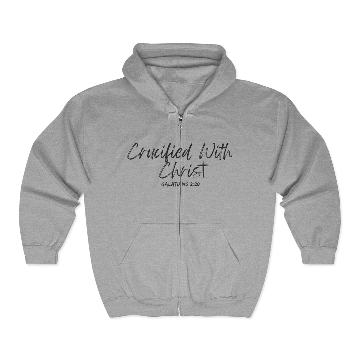 Crucified With Christ | Unisex Heavy Blend™ Full Zip Hooded Sweatshirt