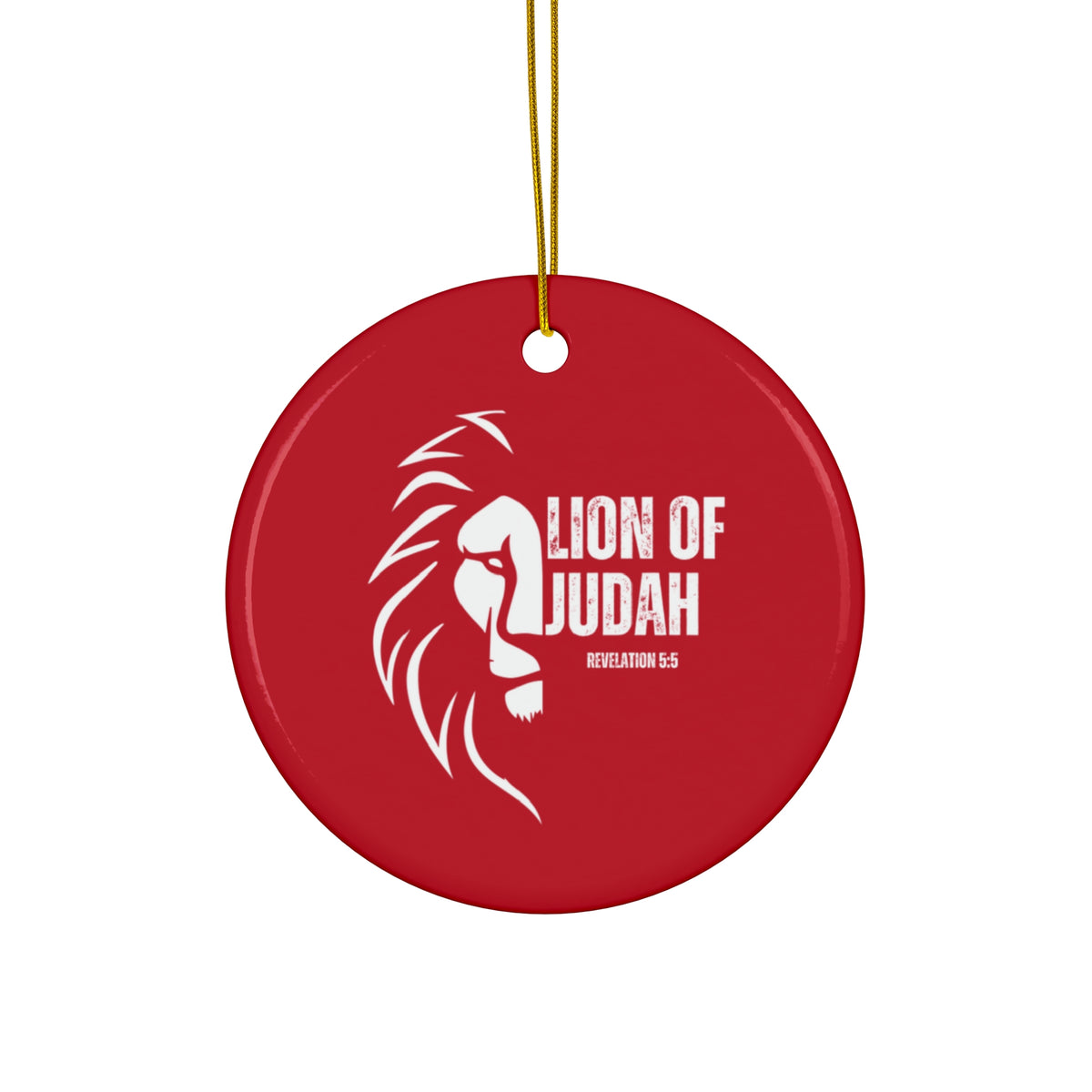 Lion Of Judah Ceramic Ornament, 2 Shapes