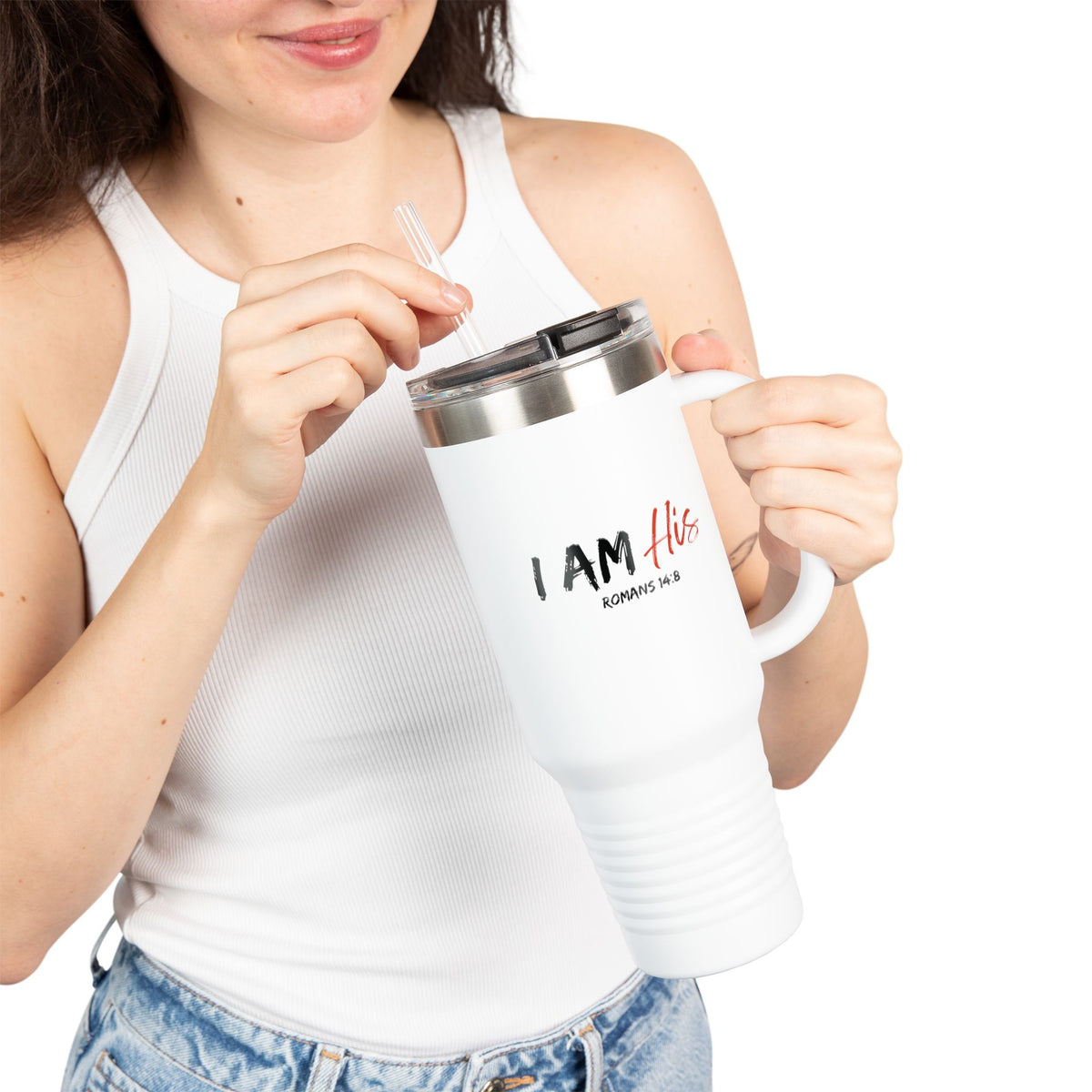 I Am His- Insulated Travel Mug, 40oz