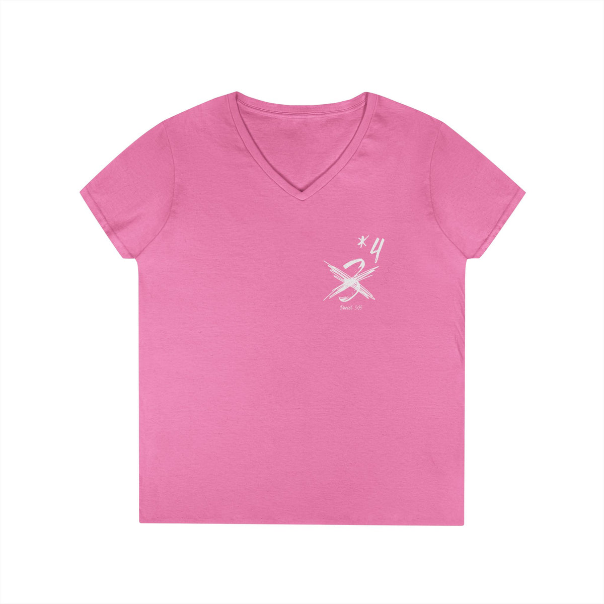 Not Just Three- Ladies' V-Neck T-Shirt