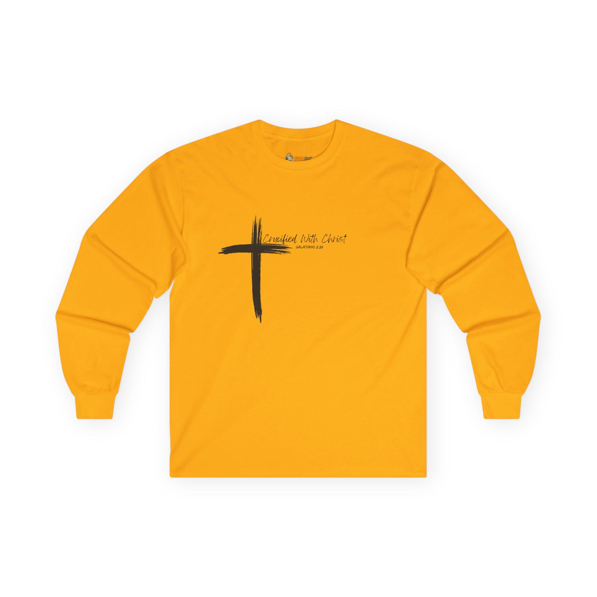 Crucified With Christ Ver.2- Faith-Inspired Unisex Long Sleeve Tee