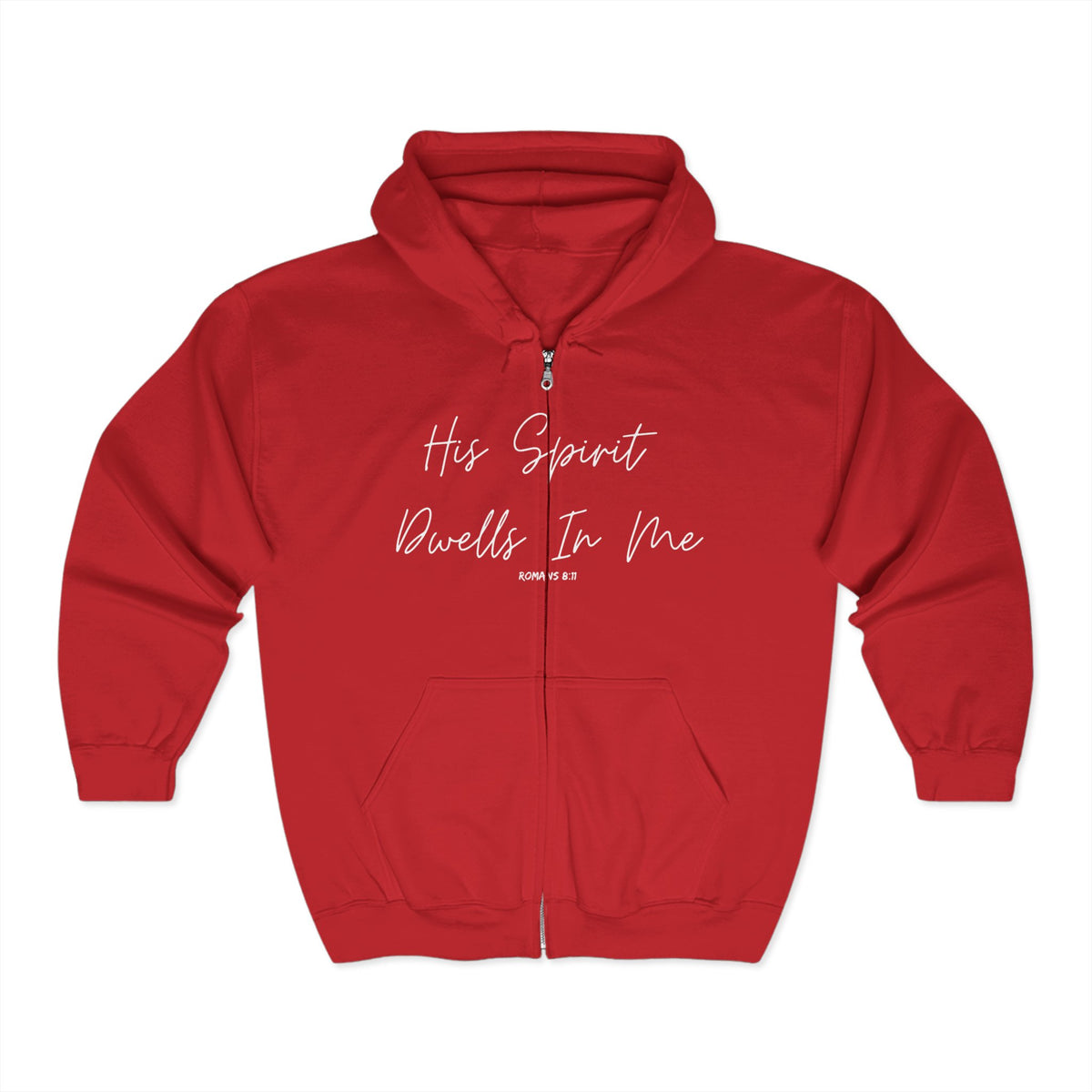 His Spirit Dwells in Me | Unisex Heavy Blend™ Full Zip Hooded Sweatshirt