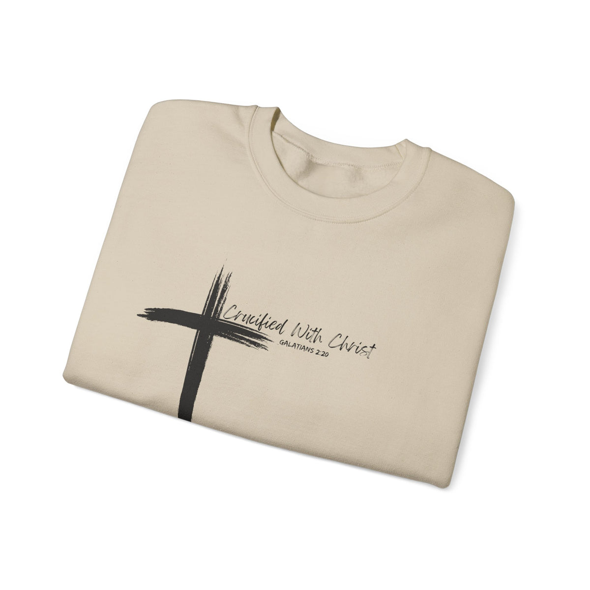 Crucified With Christ Ver.2- Christian Faith Crewneck Sweatshirt