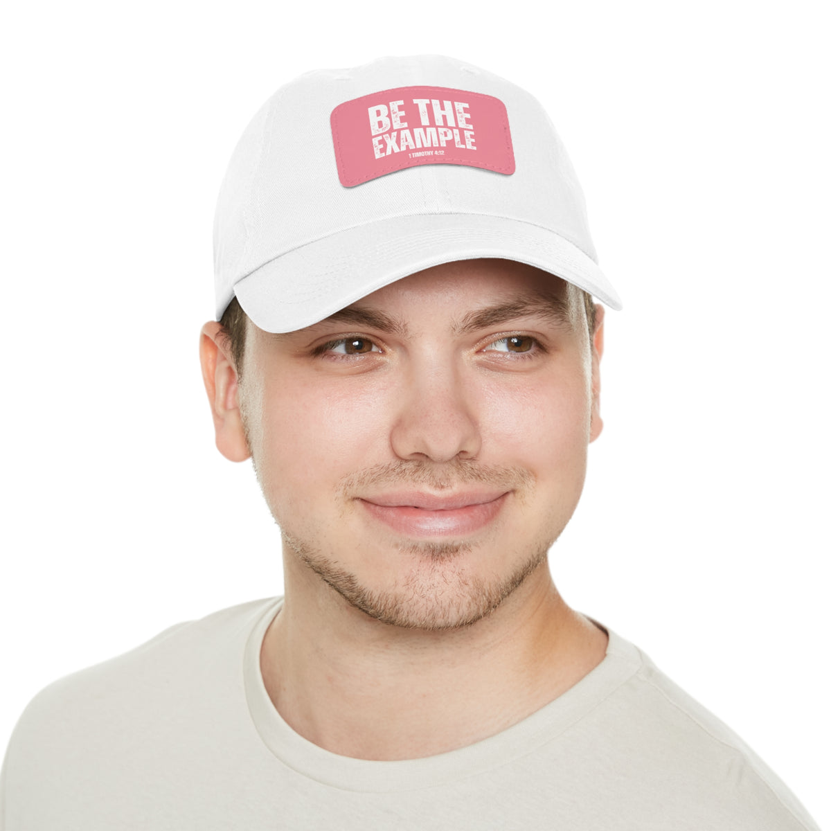 Be The Example- Dad Hat with Leather Patch (Rectangle)