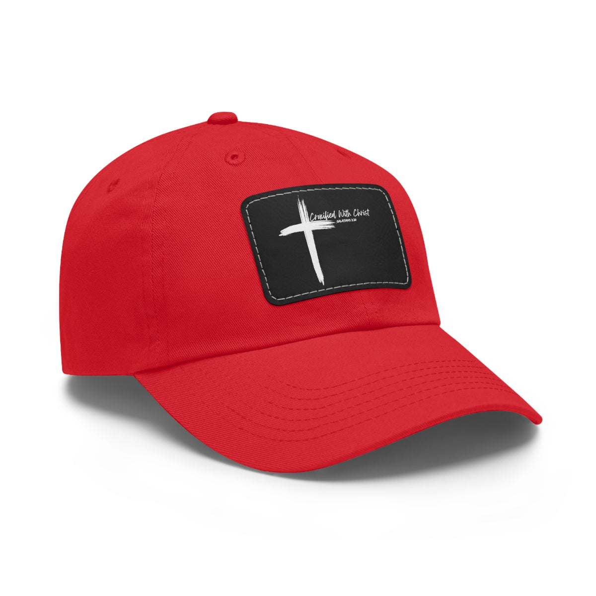 Crucified With Christ Ver.2- Dad Hat with Leather Patch (Rectangle)