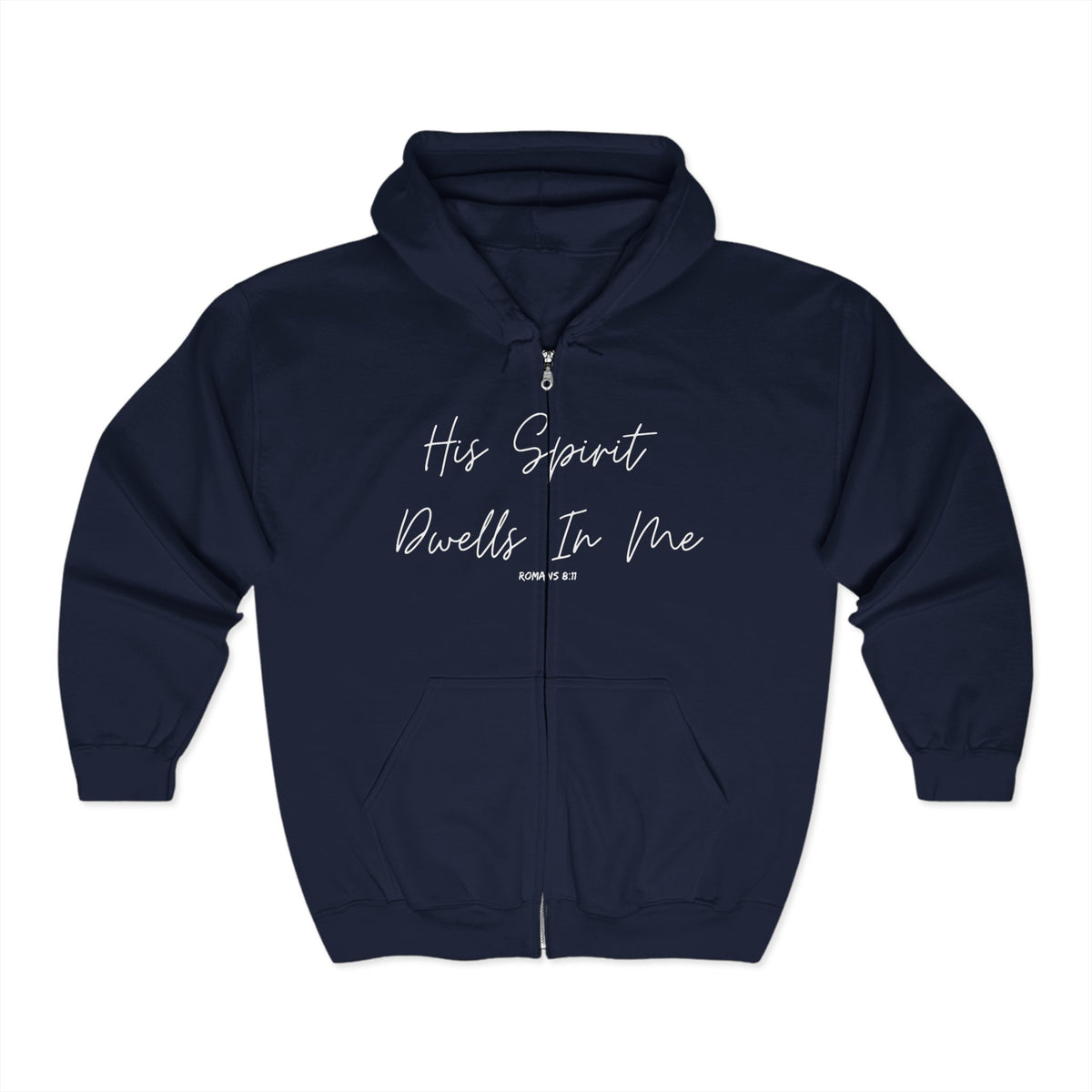 His Spirit Dwells in Me | Unisex Heavy Blend™ Full Zip Hooded Sweatshirt