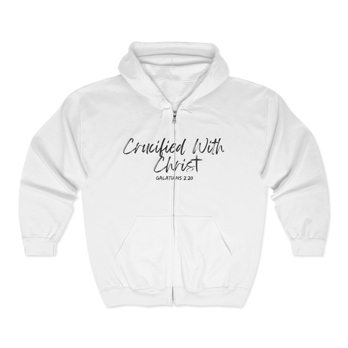 Crucified With Christ | Unisex Heavy Blend™ Full Zip Hooded Sweatshirt