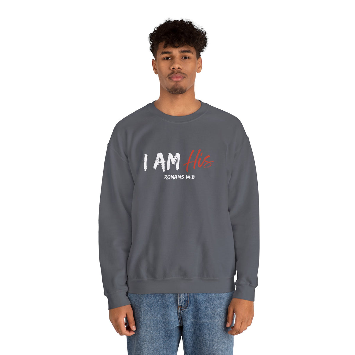 I Am His- Unisex Heavy Blend™ Crewneck Sweatshirt
