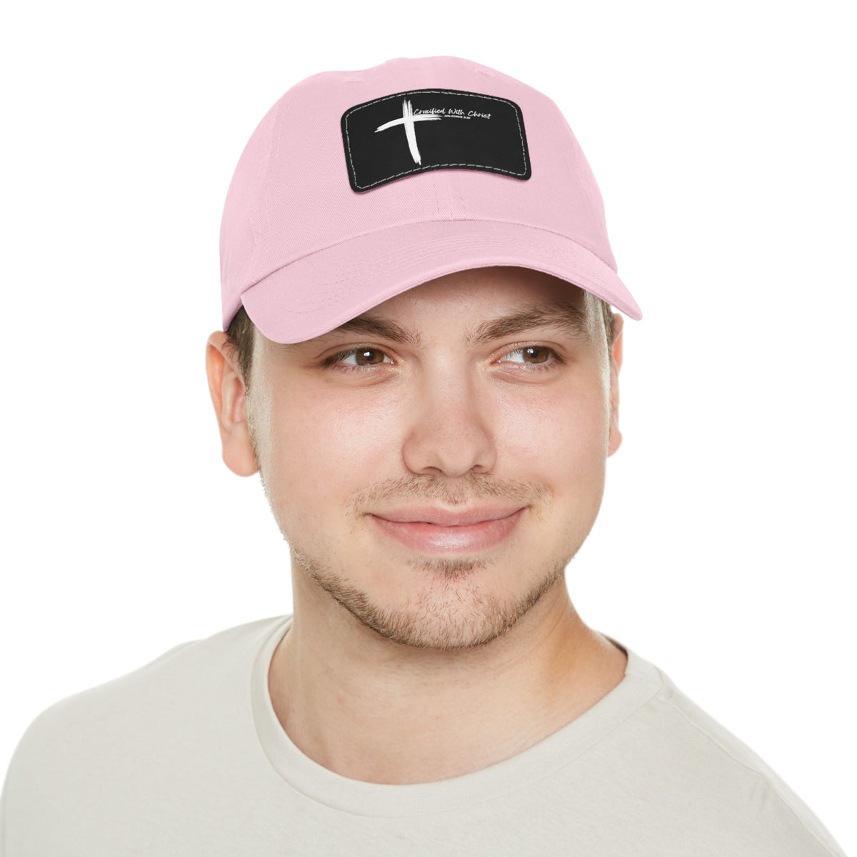 Crucified With Christ Ver.2- Dad Hat with Leather Patch (Rectangle)