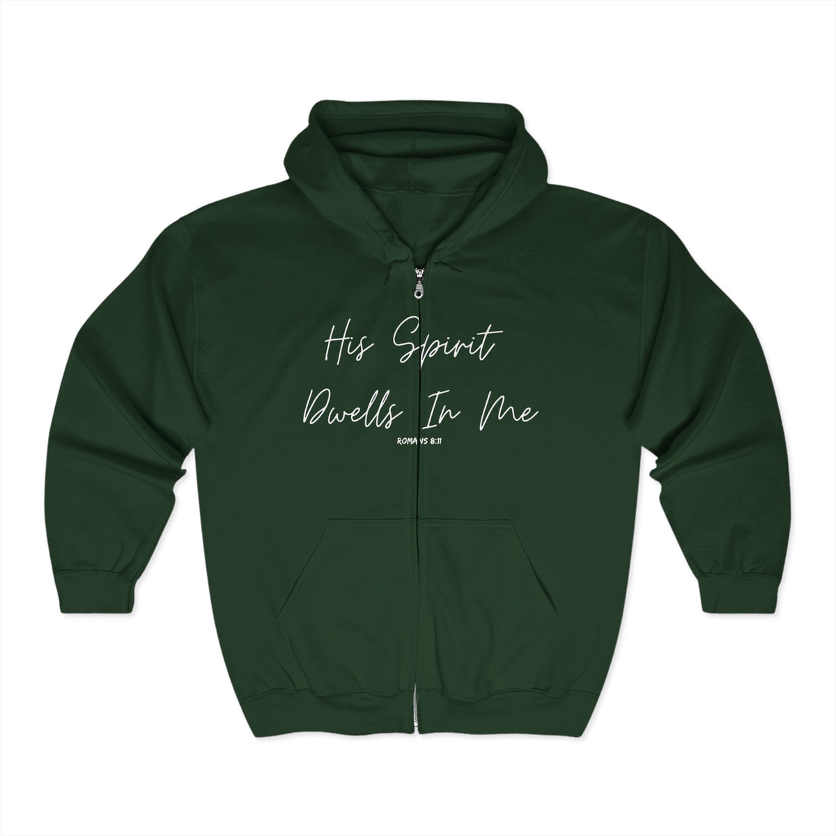 His Spirit Dwells in Me | Unisex Heavy Blend™ Full Zip Hooded Sweatshirt