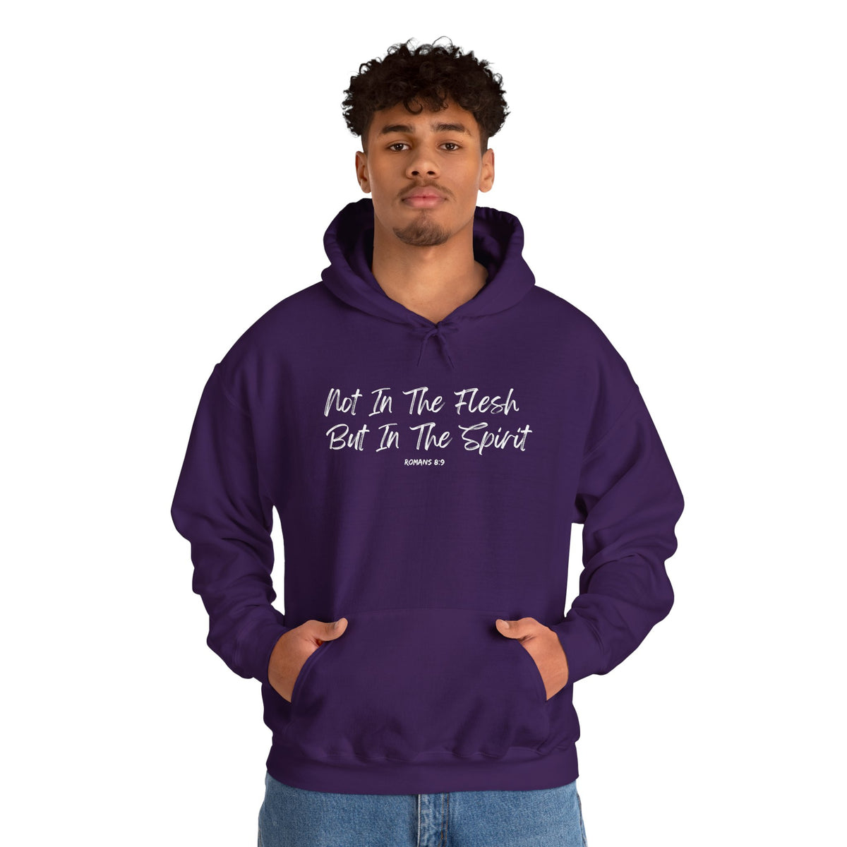 Not in the Flesh but in The Spirit- Unisex Heavy Blend™ Hooded Sweatshirt