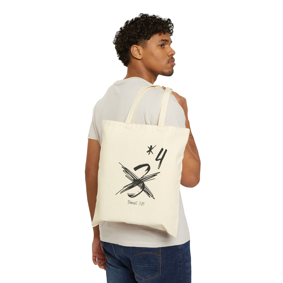 Not Just Three- Cotton Canvas Tote Bag