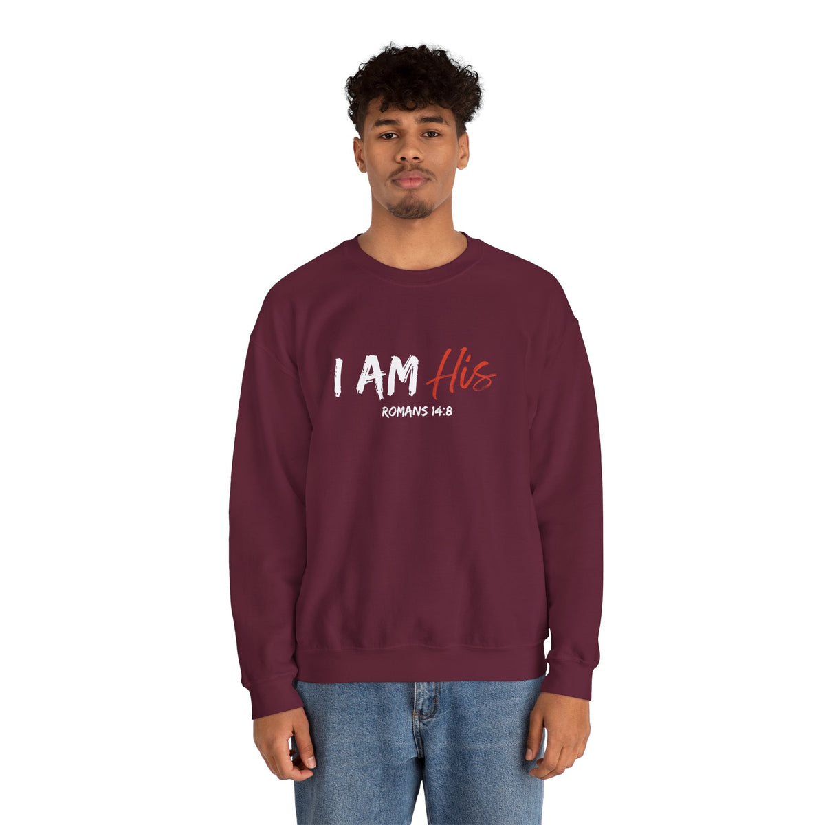 I Am His- Unisex Heavy Blend™ Crewneck Sweatshirt
