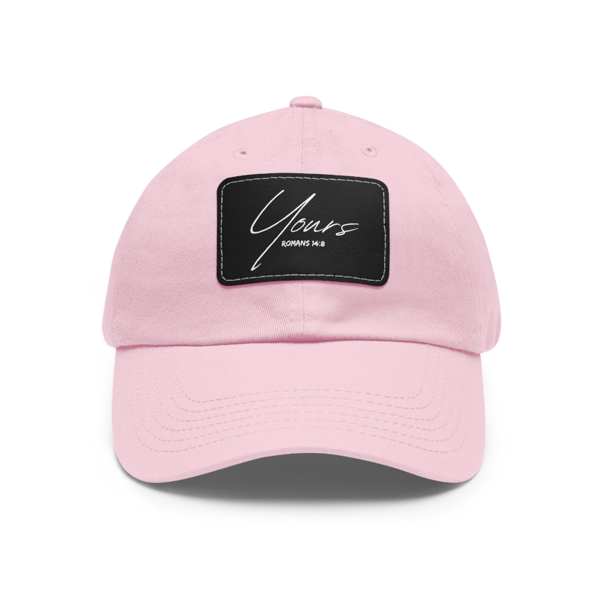 Yours- Dad Hat with Leather Patch (Rectangle)