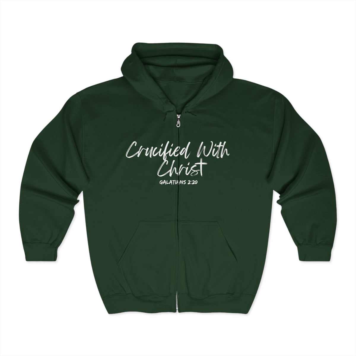 Crucified With Christ | Unisex Heavy Blend™ Full Zip Hooded Sweatshirt