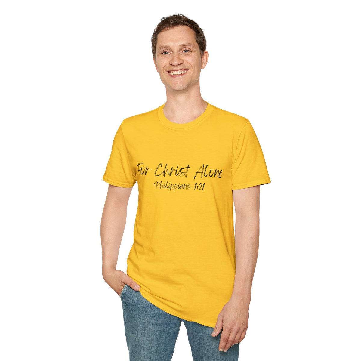 For Christ Alone- Unisex Softstyle T-Shirt