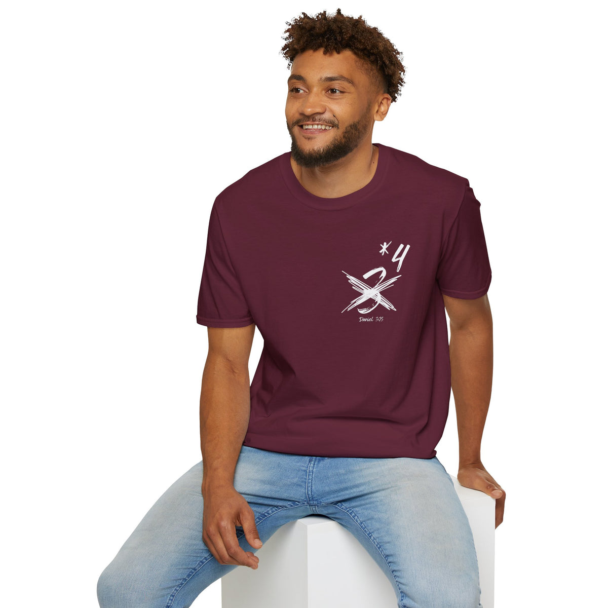 Not Just Three- Unisex Softstyle T-Shirt