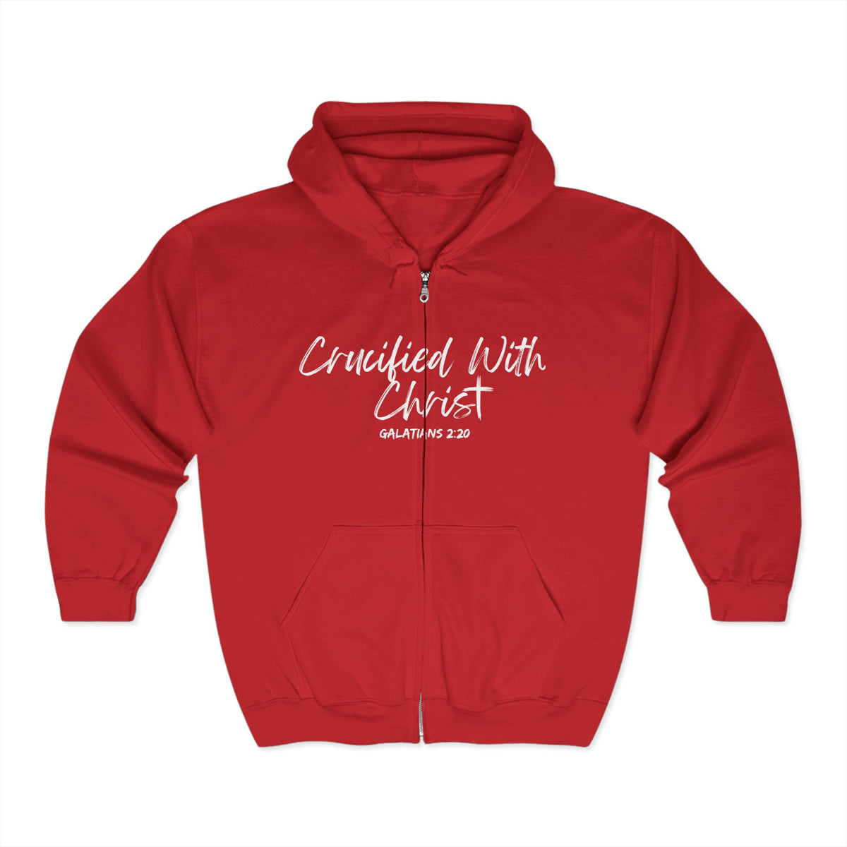 Crucified With Christ | Unisex Heavy Blend™ Full Zip Hooded Sweatshirt