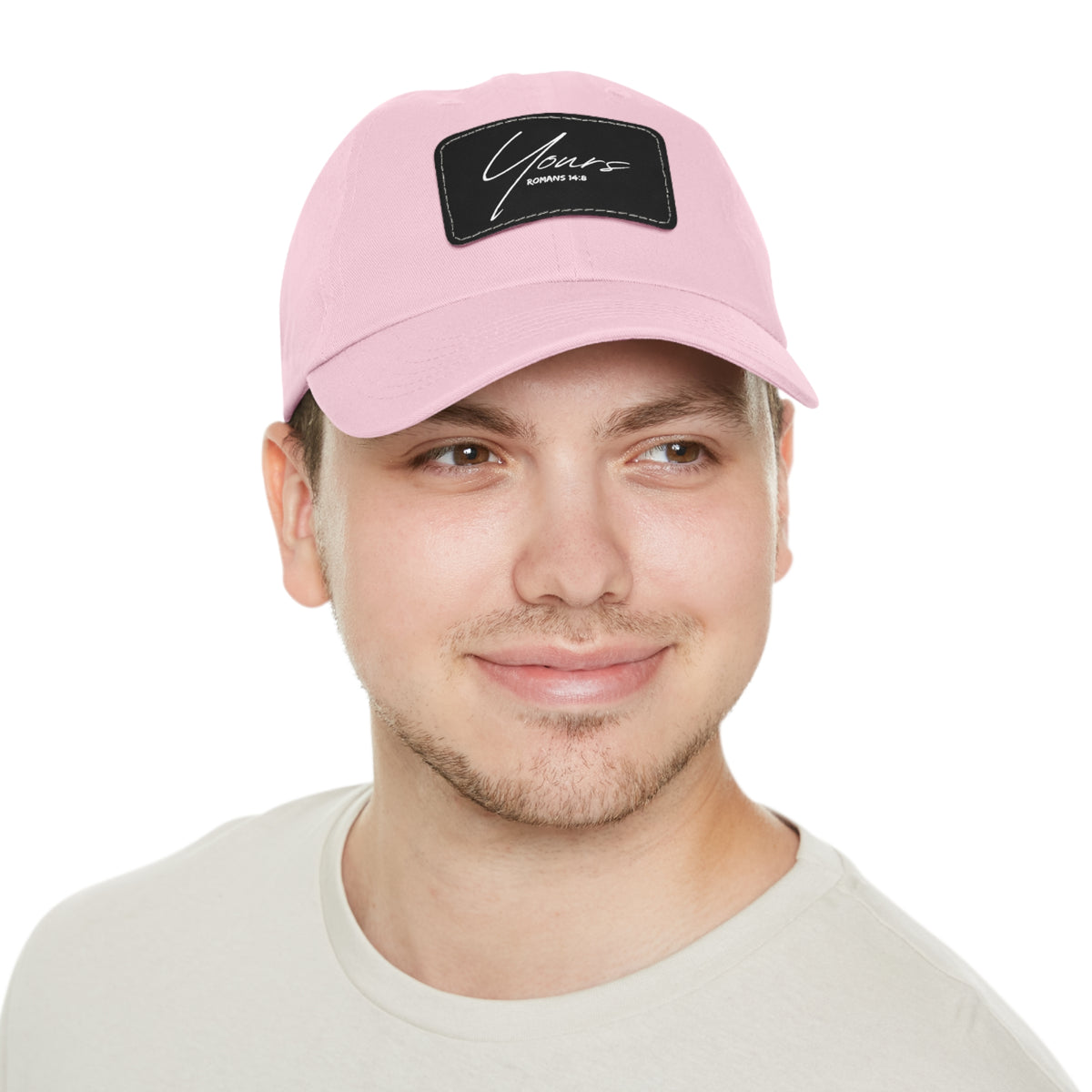 Yours- Dad Hat with Leather Patch (Rectangle)