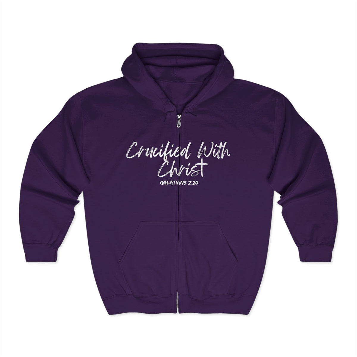 Crucified With Christ | Unisex Heavy Blend™ Full Zip Hooded Sweatshirt