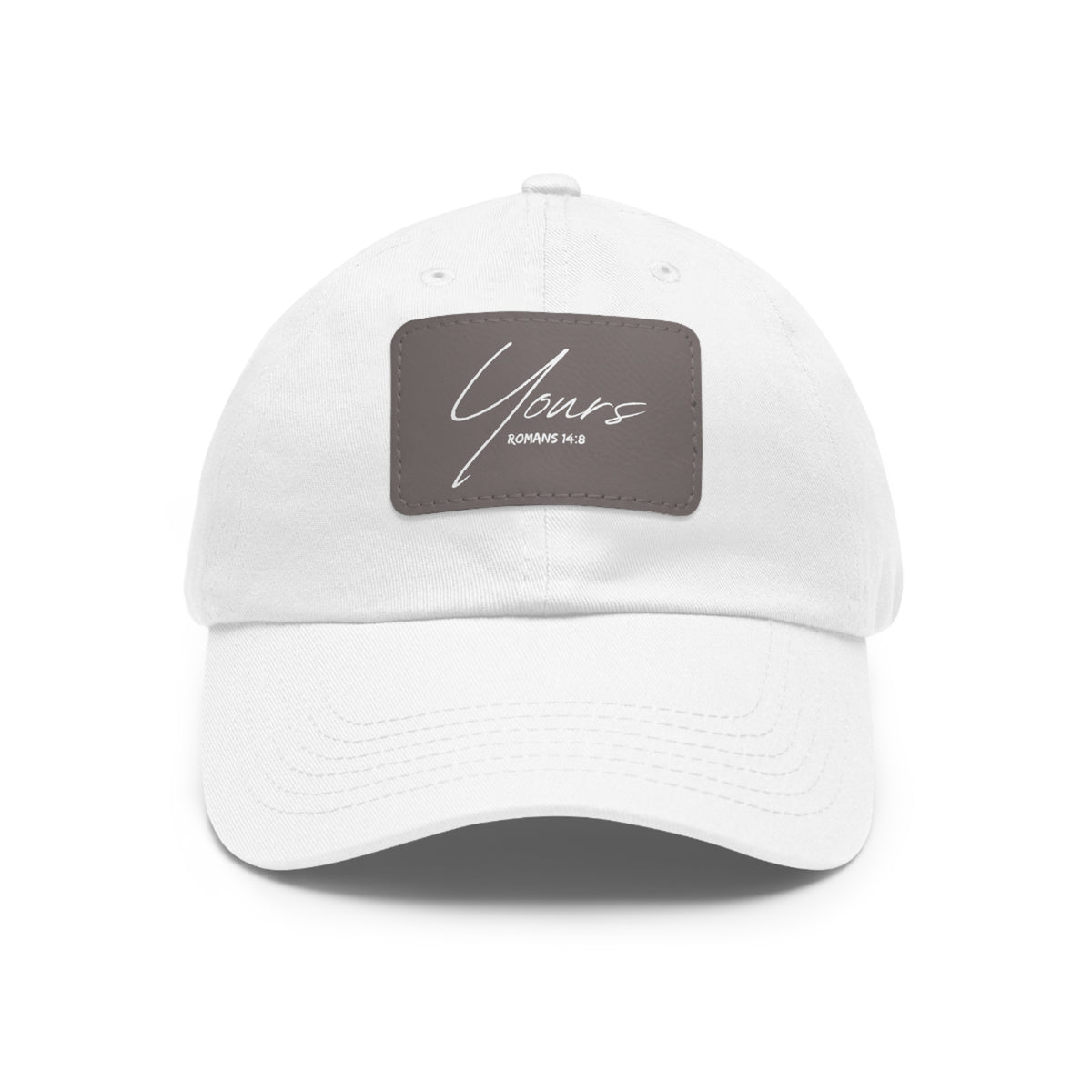 Yours- Dad Hat with Leather Patch (Rectangle)