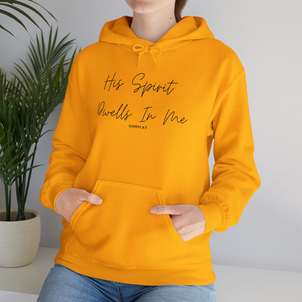 His Spirit Dwells In Me- Unisex Heavy Blend™ Hooded Sweatshirt