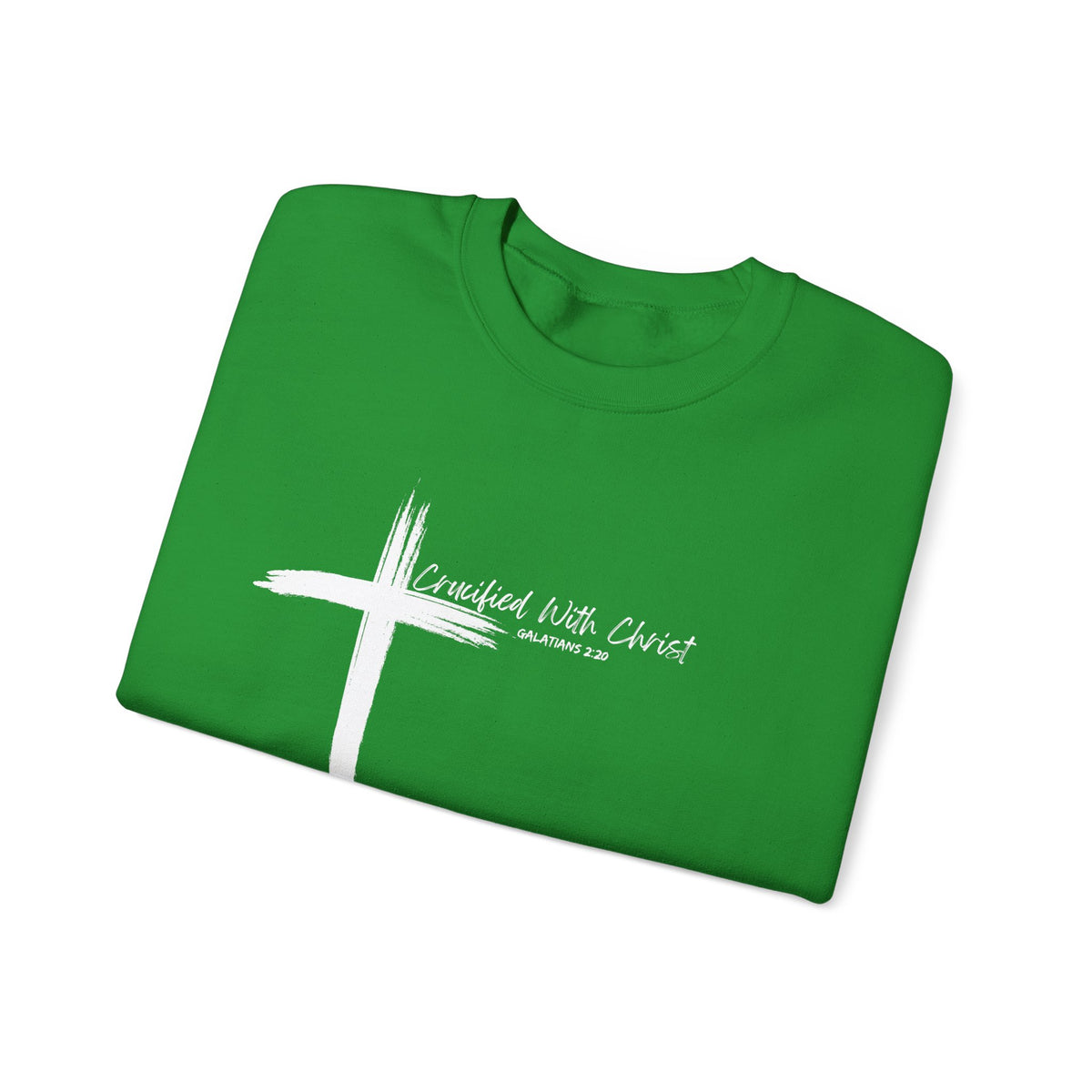 Crucified With Christ Ver.2- Christian Faith Crewneck Sweatshirt