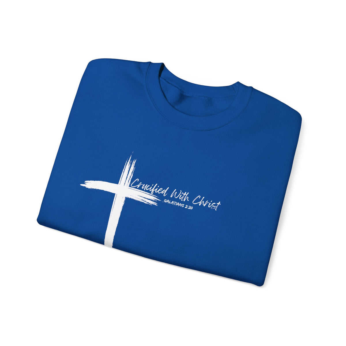 Crucified With Christ Ver.2- Christian Faith Crewneck Sweatshirt