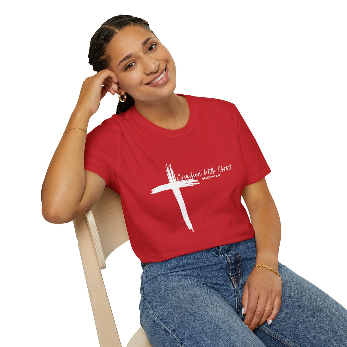 Crucified With Christ Ver.2- Unisex Softstyle T-Shirt