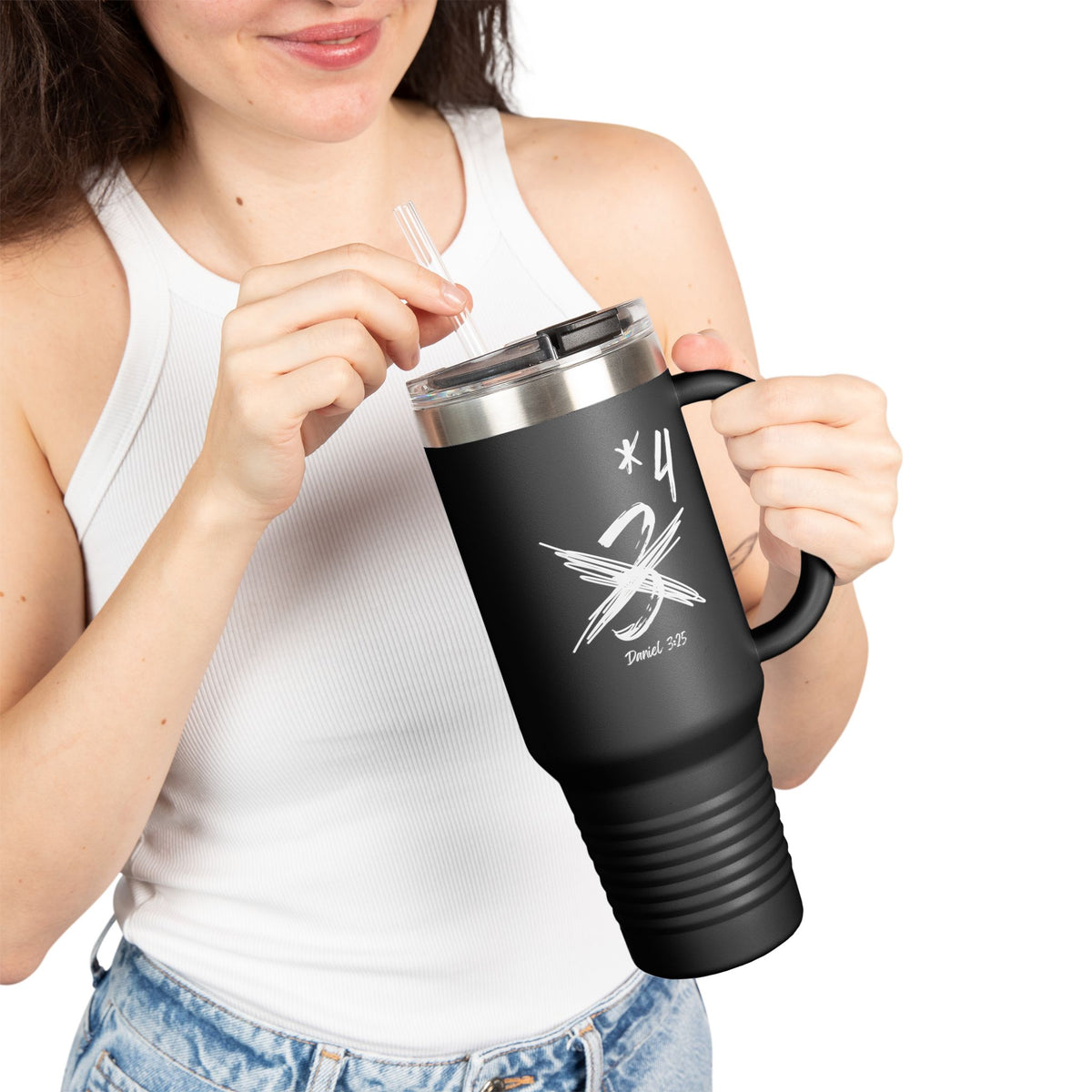 Not Just Three- Insulated Travel Mug, 40oz